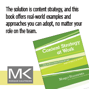 Content Strategy at Work — Morgan Kaufmann is a leading publisher of information for the UX community. Check us out: mkp.com