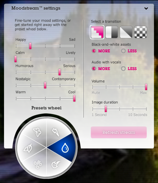 Image 10: Getty Image's Moodstream lets users search for stock photos using sliders.