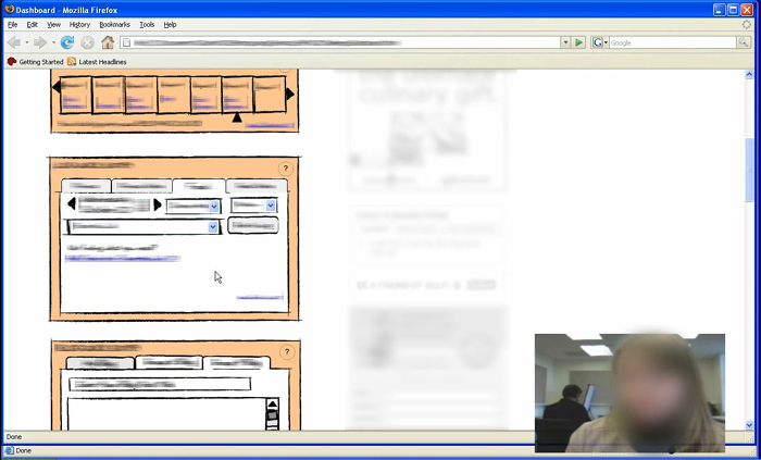 In interactive sketchy prototype created in Visio and imported into Axure.