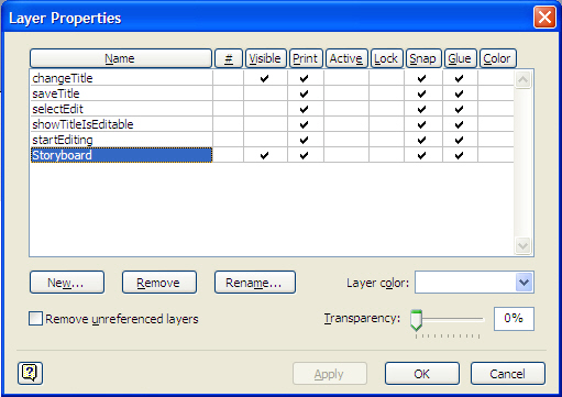 Layer Properties Window