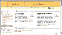 Borders.com homepage above the fold, 1999
