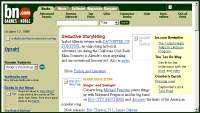Barnes and Noble homepage above the fold, 1999
